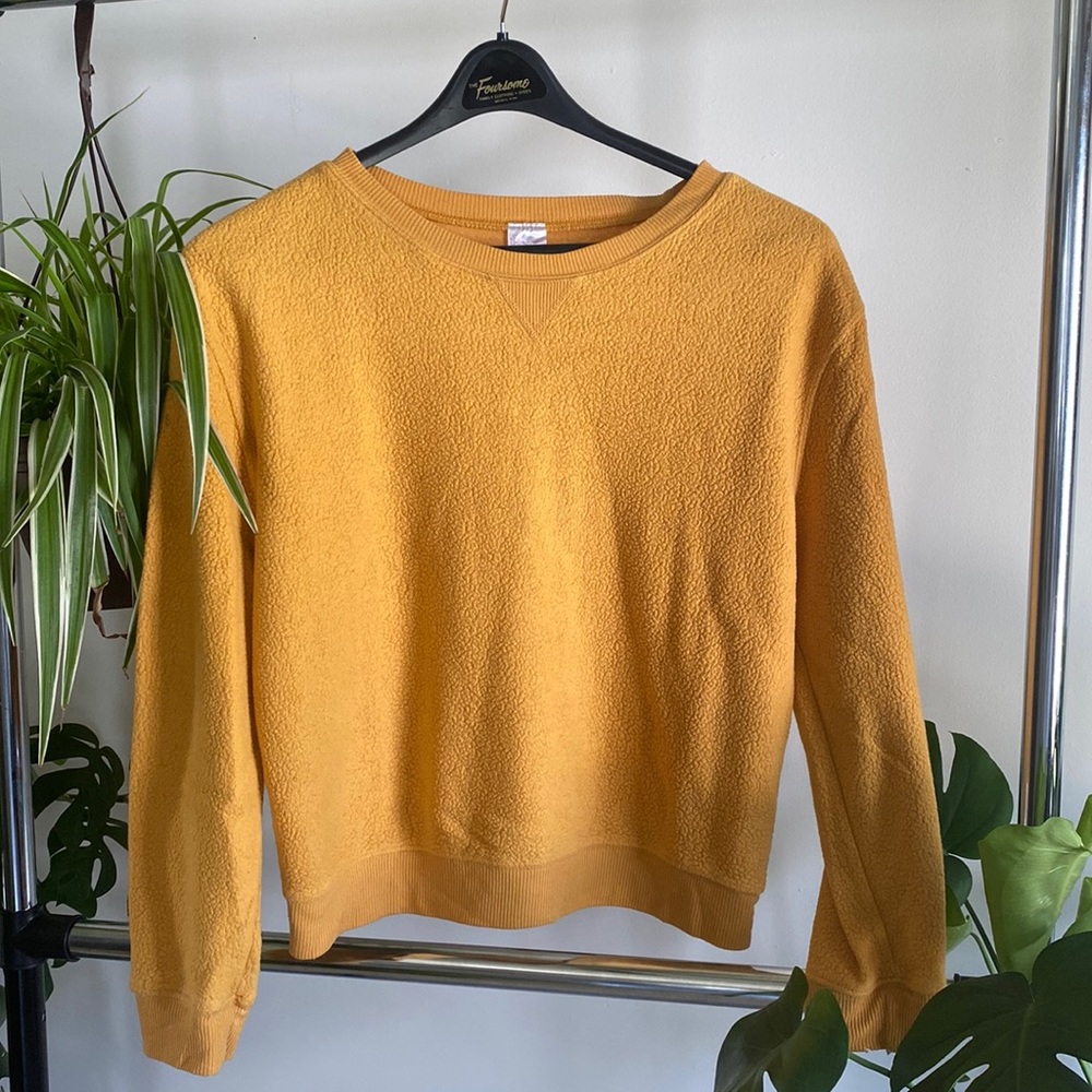 Yellow Wide Neck Sweater